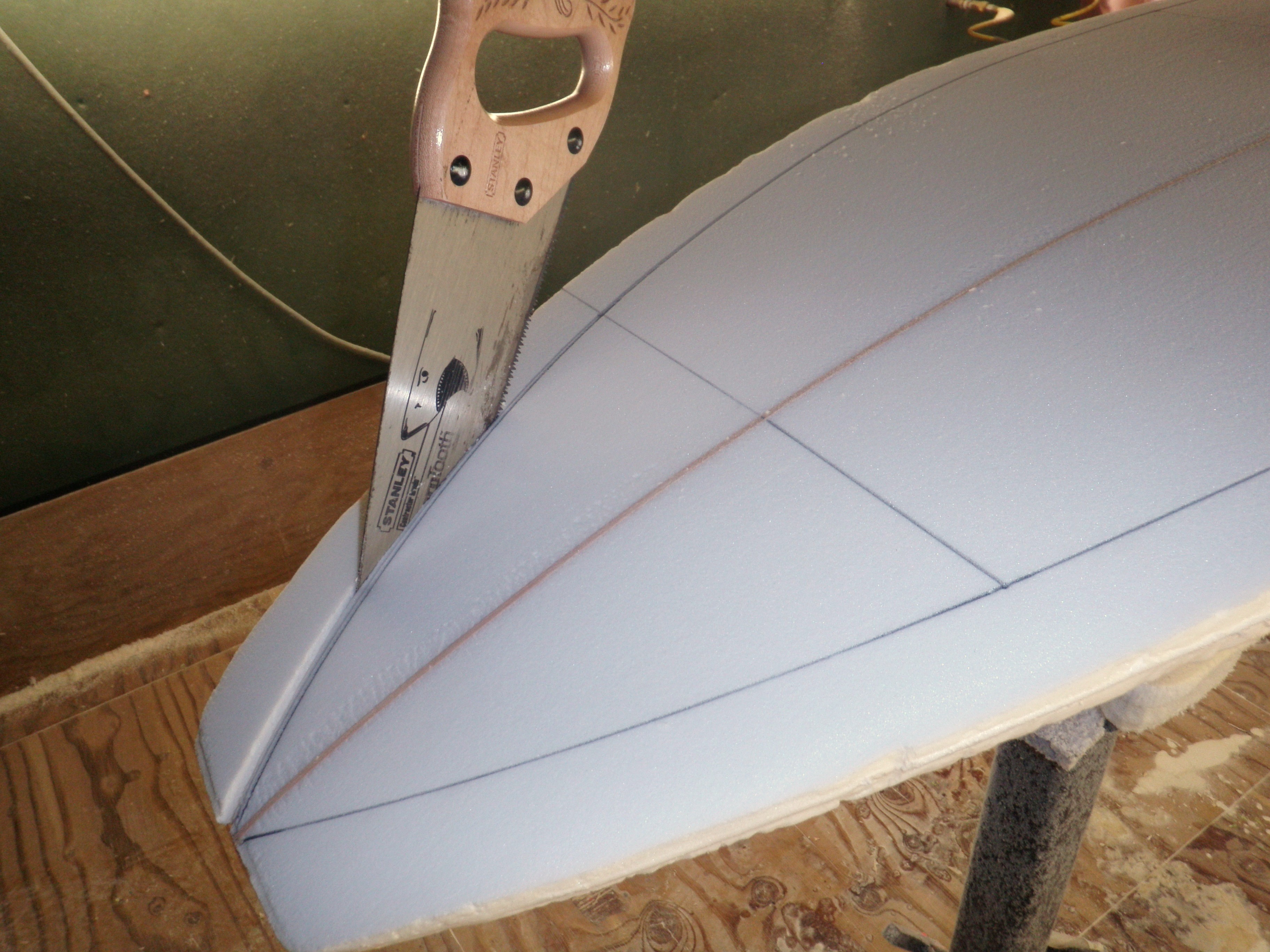 The g-board is being shaped!