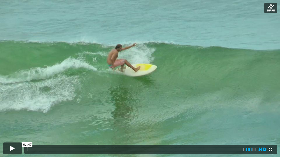 Surfing at slowies, north of Plomer, NSW