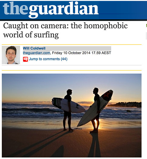 Caught on camera: the homophobic world of surfing