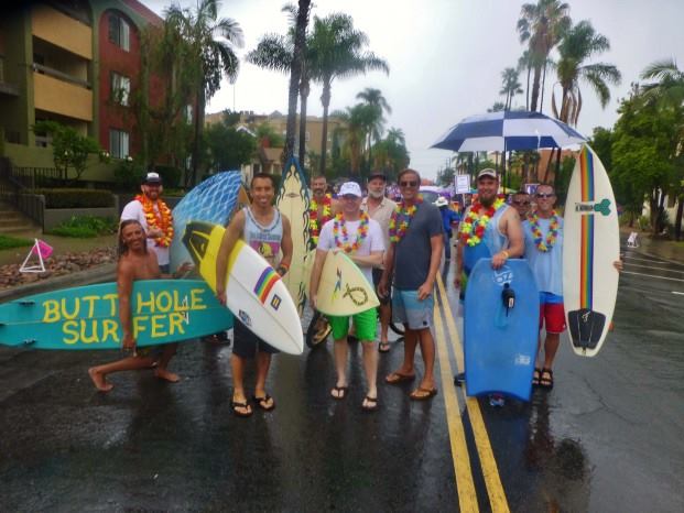 Ireland – gay surfers in Dublin gay pride in June